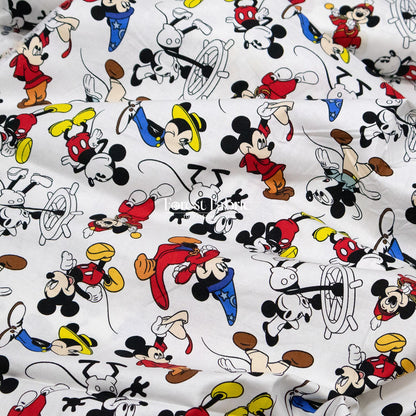 cotton - mickey and minnie fabric - FO:REST Fabric 布恩堂Liberty fabrictana lawnjapanese fabricykk zipper