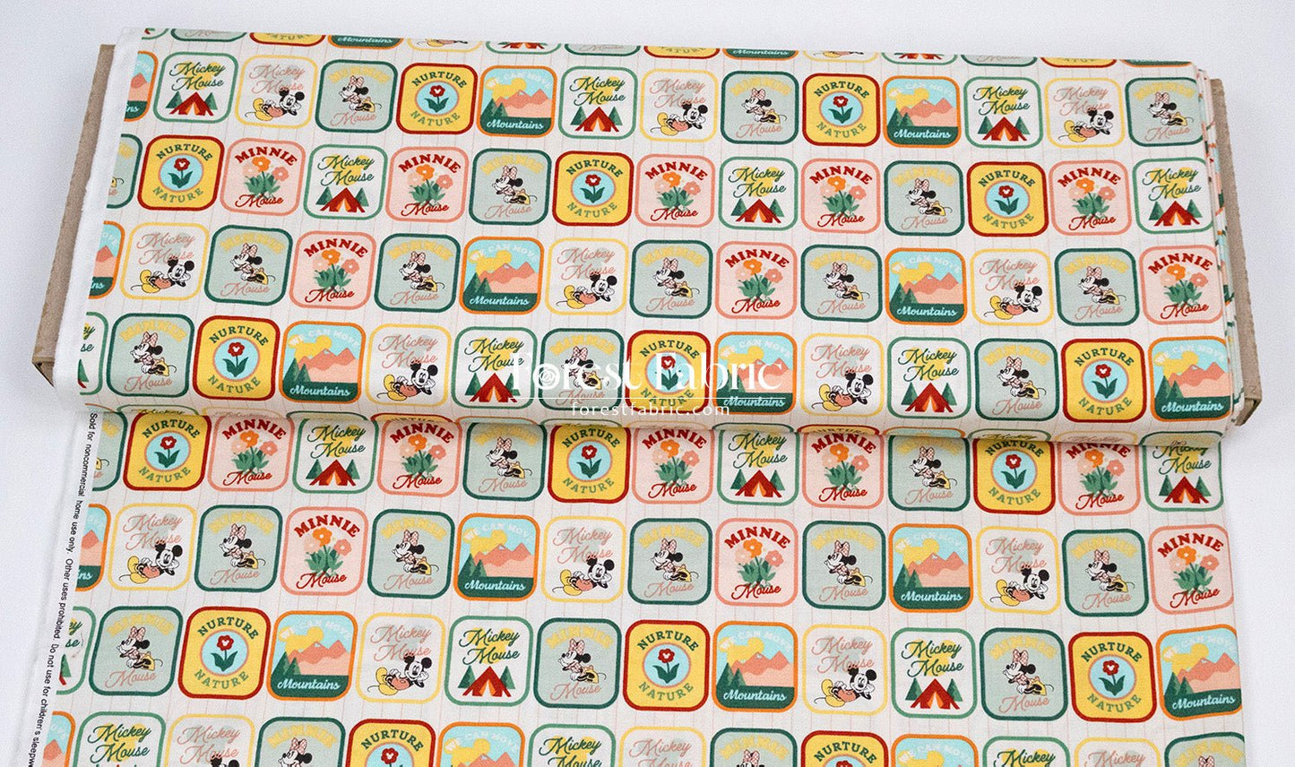 cotton - mickey and minnie fabric - FO:REST Fabric 布恩堂Liberty fabrictana lawnjapanese fabricykk zipper