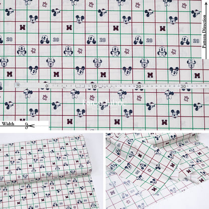 cotton - mickey and minnie fabric - FO:REST Fabric 布恩堂Liberty fabrictana lawnjapanese fabricykk zipper