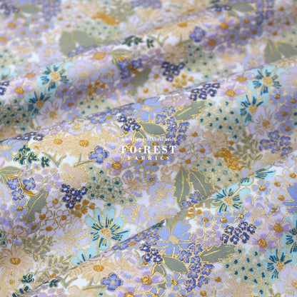 cotton - Mimi Metallic fabric - FO:REST Fabric 布恩堂Liberty fabrictana lawnjapanese fabricykk zipper