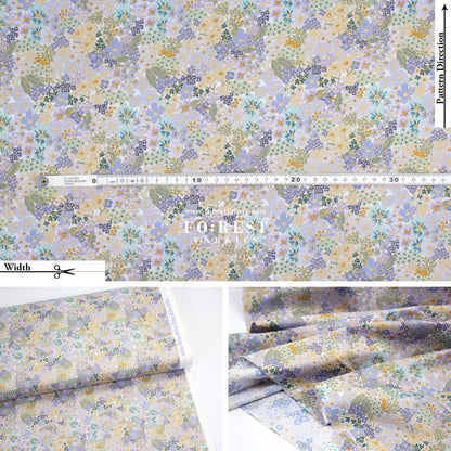 cotton - Mimi Metallic fabric - FO:REST Fabric 布恩堂Liberty fabrictana lawnjapanese fabricykk zipper