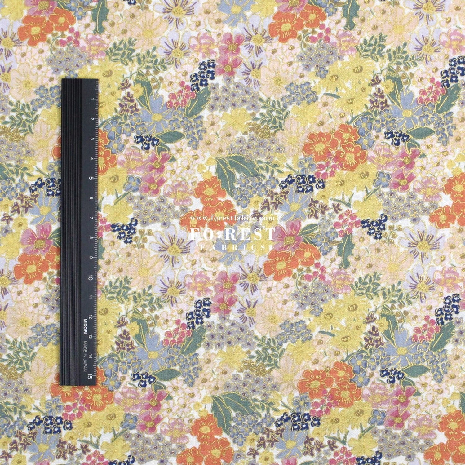 cotton - Mimi Metallic fabric - FO:REST Fabric 布恩堂Liberty fabrictana lawnjapanese fabricykk zipper