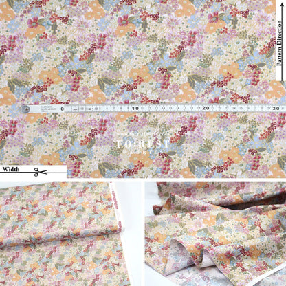 cotton - Mimi Metallic fabric - FO:REST Fabric 布恩堂Liberty fabrictana lawnjapanese fabricykk zipper