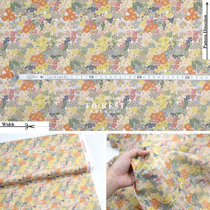 cotton - Mimi Metallic fabric - FO:REST Fabric 布恩堂Liberty fabrictana lawnjapanese fabricykk zipper