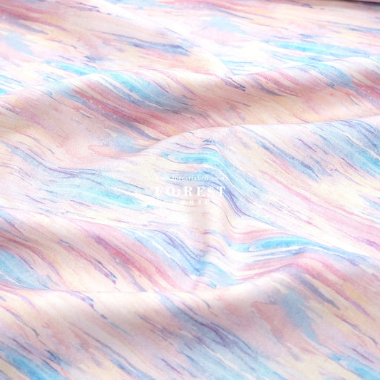 cotton - Morningmoon Sky fabric - FO:REST Fabric 布恩堂Liberty fabrictana lawnjapanese fabricykk zipper