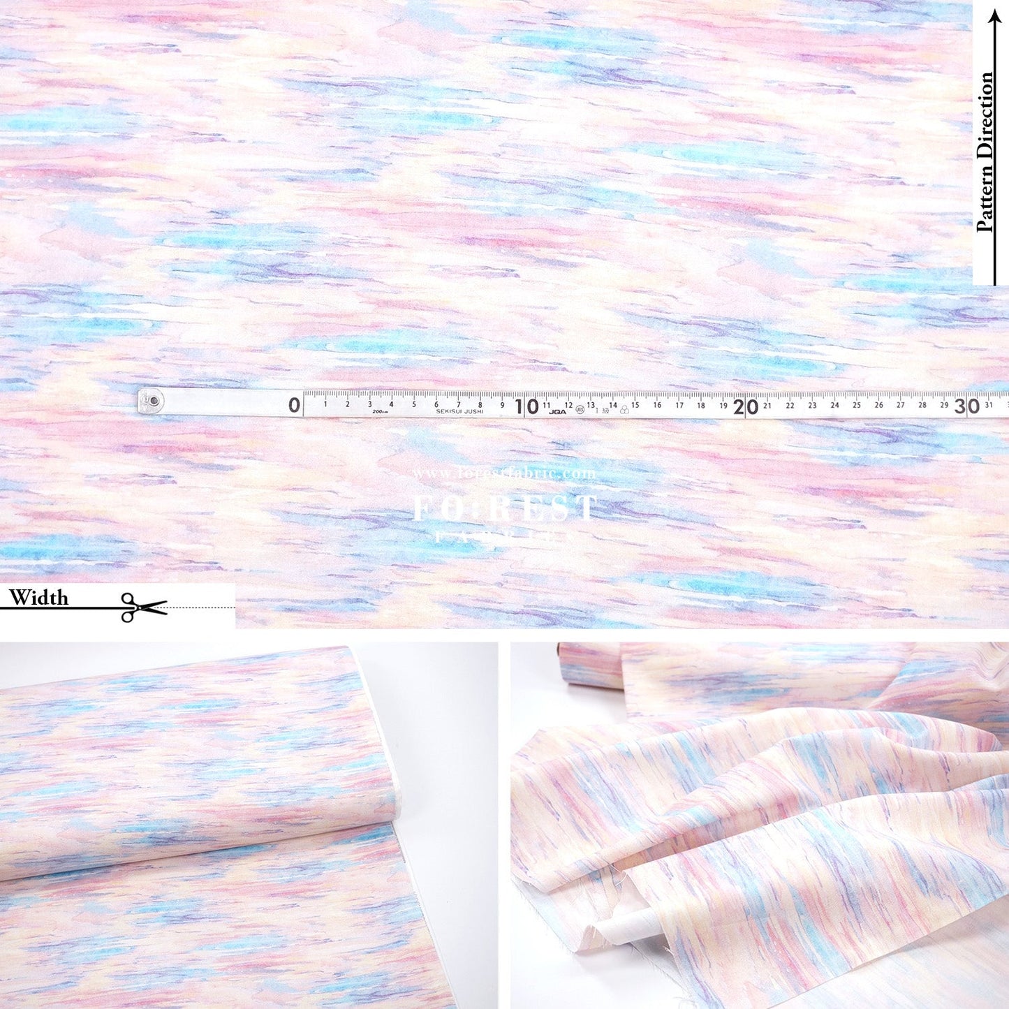 cotton - Morningmoon Sky fabric - FO:REST Fabric 布恩堂Liberty fabrictana lawnjapanese fabricykk zipper