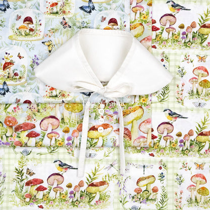 cotton - Mushroom fabric - FO:REST Fabric 布恩堂Liberty fabrictana lawnjapanese fabricykk zipper