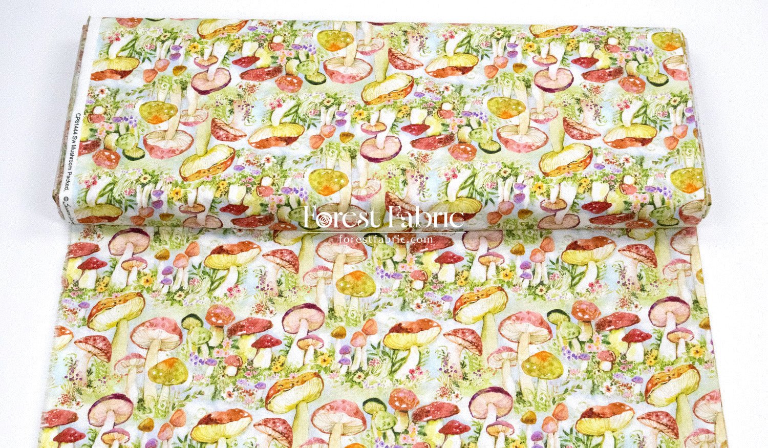 cotton - Mushroom fabric - FO:REST Fabric 布恩堂Liberty fabrictana lawnjapanese fabricykk zipper