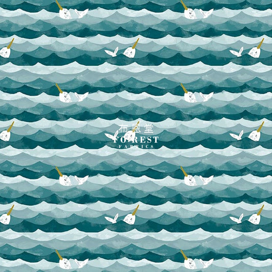 Cotton - Narwhals Fabric