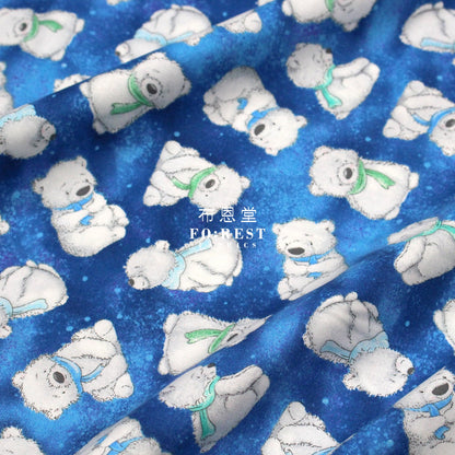cotton - Night Tossed fabric Blue - FO:REST Fabric 布恩堂Liberty fabrictana lawnjapanese fabricykk zipper