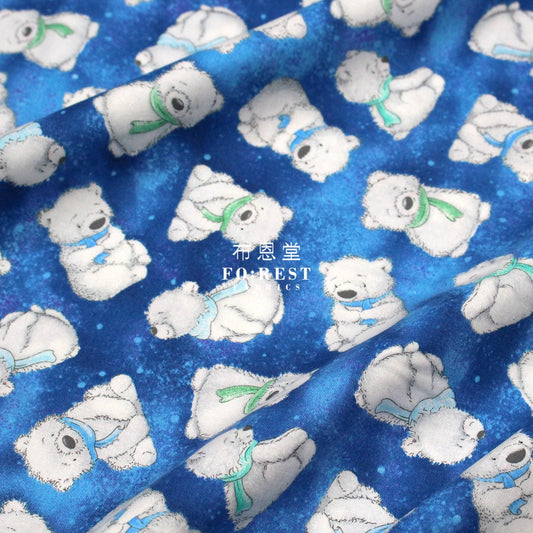 cotton - Night Tossed fabric Blue - FO:REST Fabric 布恩堂Liberty fabrictana lawnjapanese fabricykk zipper
