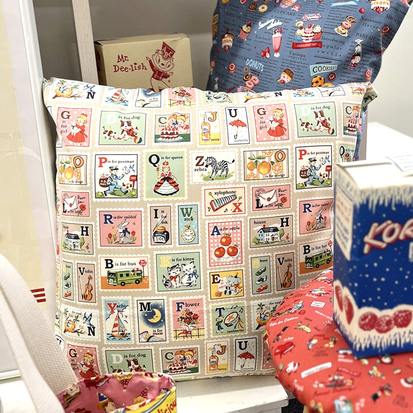 cotton - Nostalgic Toys fabric - FO:REST Fabric 布恩堂Liberty fabrictana lawnjapanese fabricykk zipper