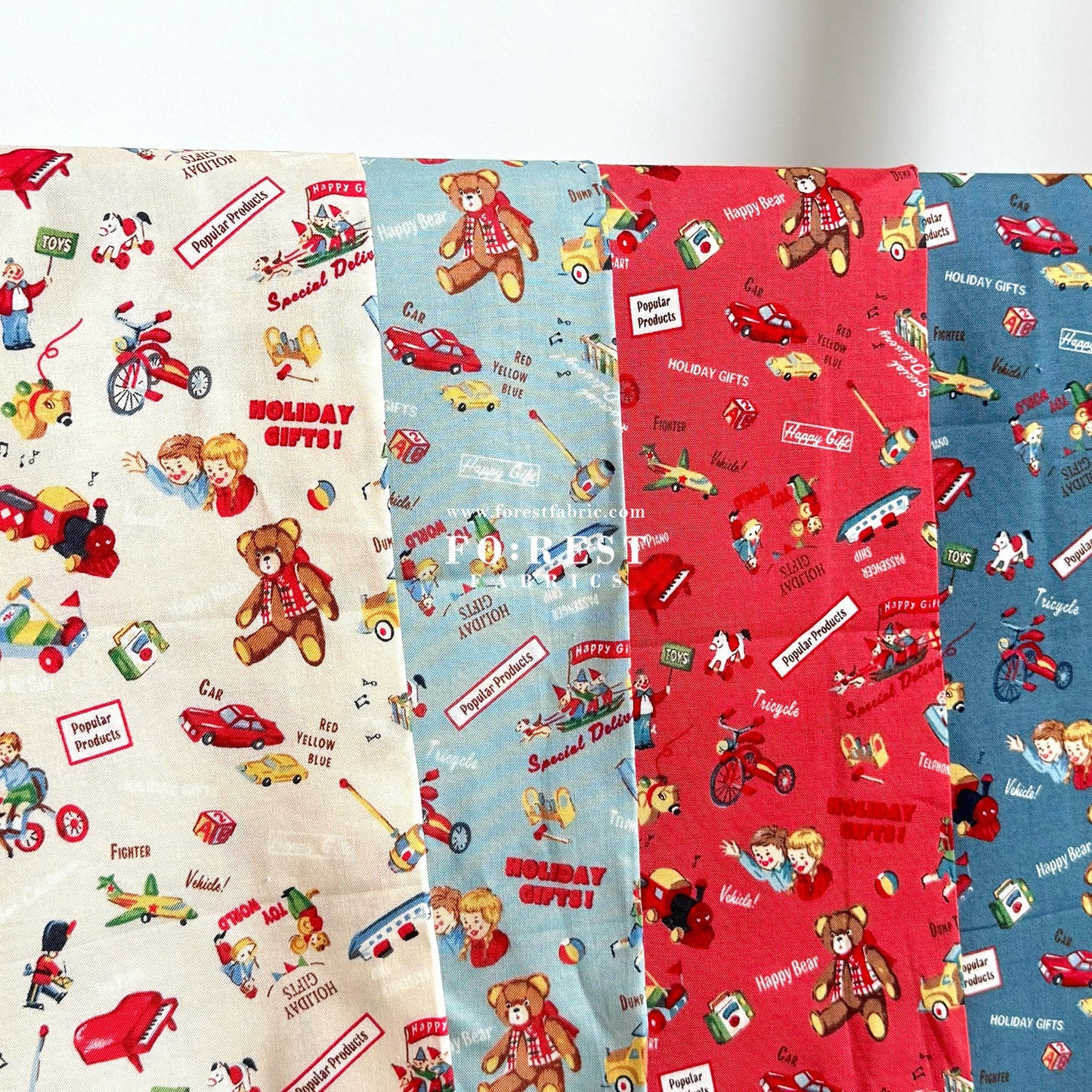cotton - Nostalgic Toys fabric - FO:REST Fabric 布恩堂Liberty fabrictana lawnjapanese fabricykk zipper