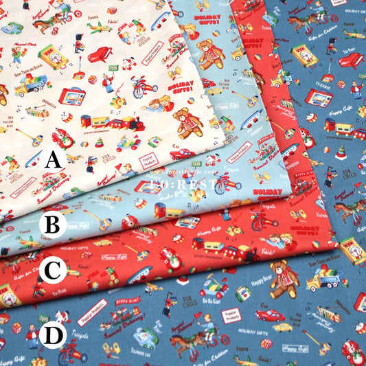 cotton - Nostalgic Toys fabric - FO:REST Fabric 布恩堂Liberty fabrictana lawnjapanese fabricykk zipper
