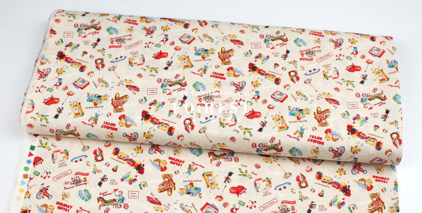 cotton - Nostalgic Toys fabric - FO:REST Fabric 布恩堂Liberty fabrictana lawnjapanese fabricykk zipper