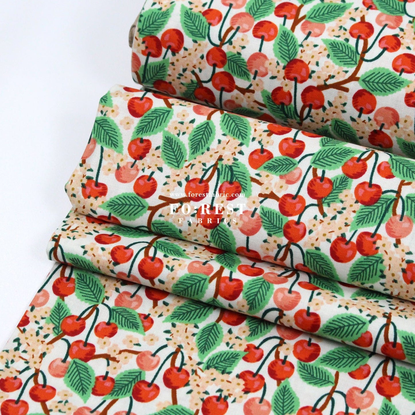 cotton - orchard Cherry Blossom - Cream fabric - FO:REST Fabric 布恩堂Liberty fabrictana lawnjapanese fabricykk zipper