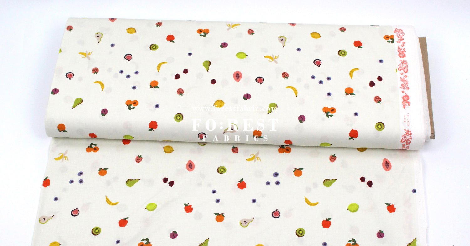 cotton - orchard Fruit Orchard - Cream fabric - FO:REST Fabric 布恩堂Liberty fabrictana lawnjapanese fabricykk zipper