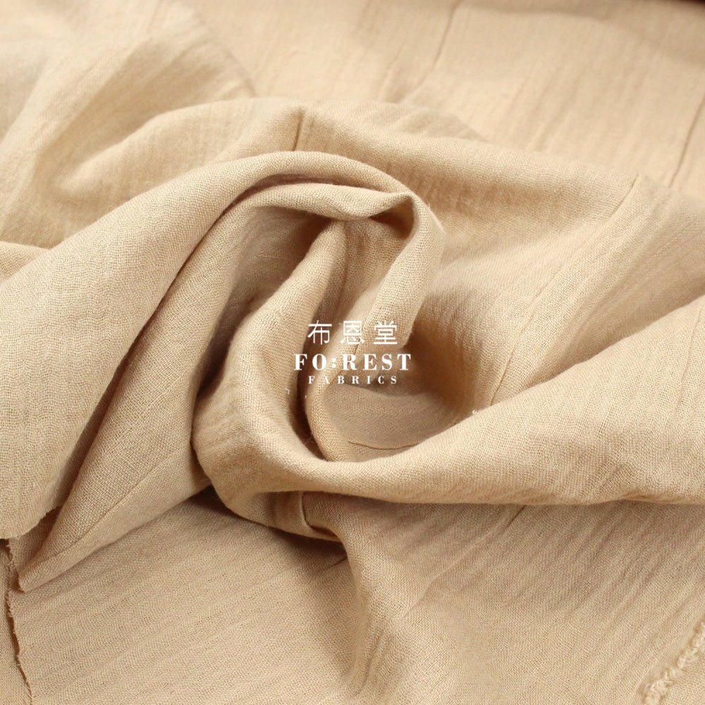cotton - Organic Double Gauze Crinkle fabric - FO:REST Fabric 布恩堂Liberty fabrictana lawnjapanese fabricykk zipper
