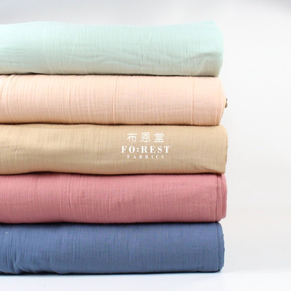 cotton - Organic Double Gauze Crinkle fabric - FO:REST Fabric 布恩堂Liberty fabrictana lawnjapanese fabricykk zipper