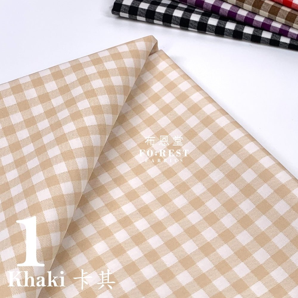 Cotton - Pastel Grid fabric - FO:REST Fabric 布恩堂Liberty fabrictana lawnjapanese fabricykk zipper
