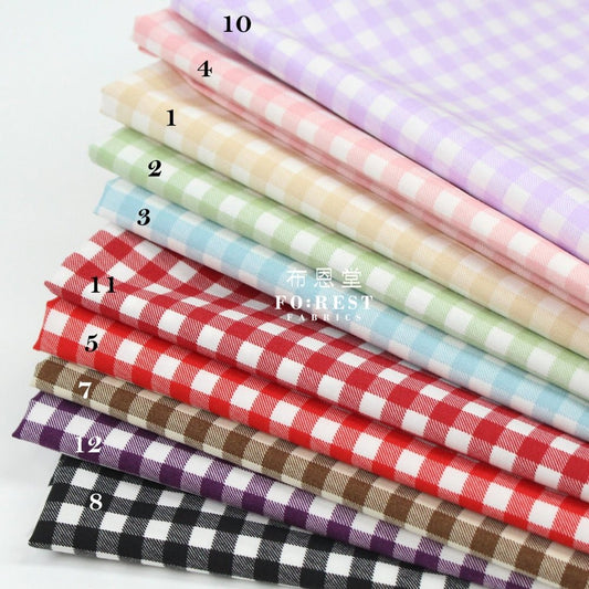 Cotton - Pastel Grid fabric - FO:REST Fabric 布恩堂Liberty fabrictana lawnjapanese fabricykk zipper