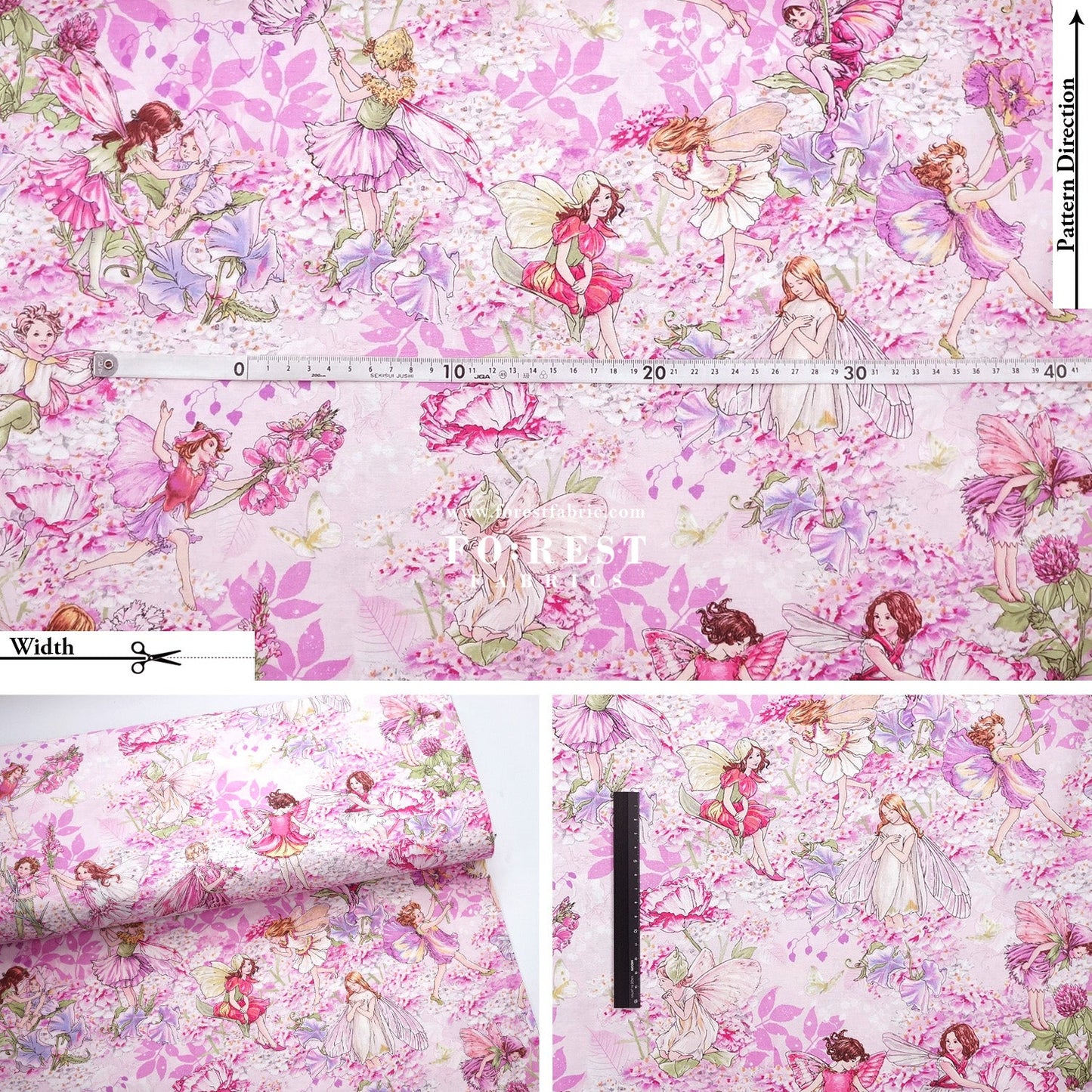cotton - Petal Flower Fairies fabric - FO:REST Fabric 布恩堂Liberty fabrictana lawnjapanese fabricykk zipper