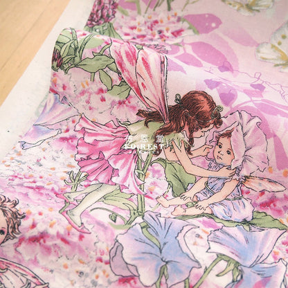 cotton - Petal Flower Fairies fabric - FO:REST Fabric 布恩堂Liberty fabrictana lawnjapanese fabricykk zipper