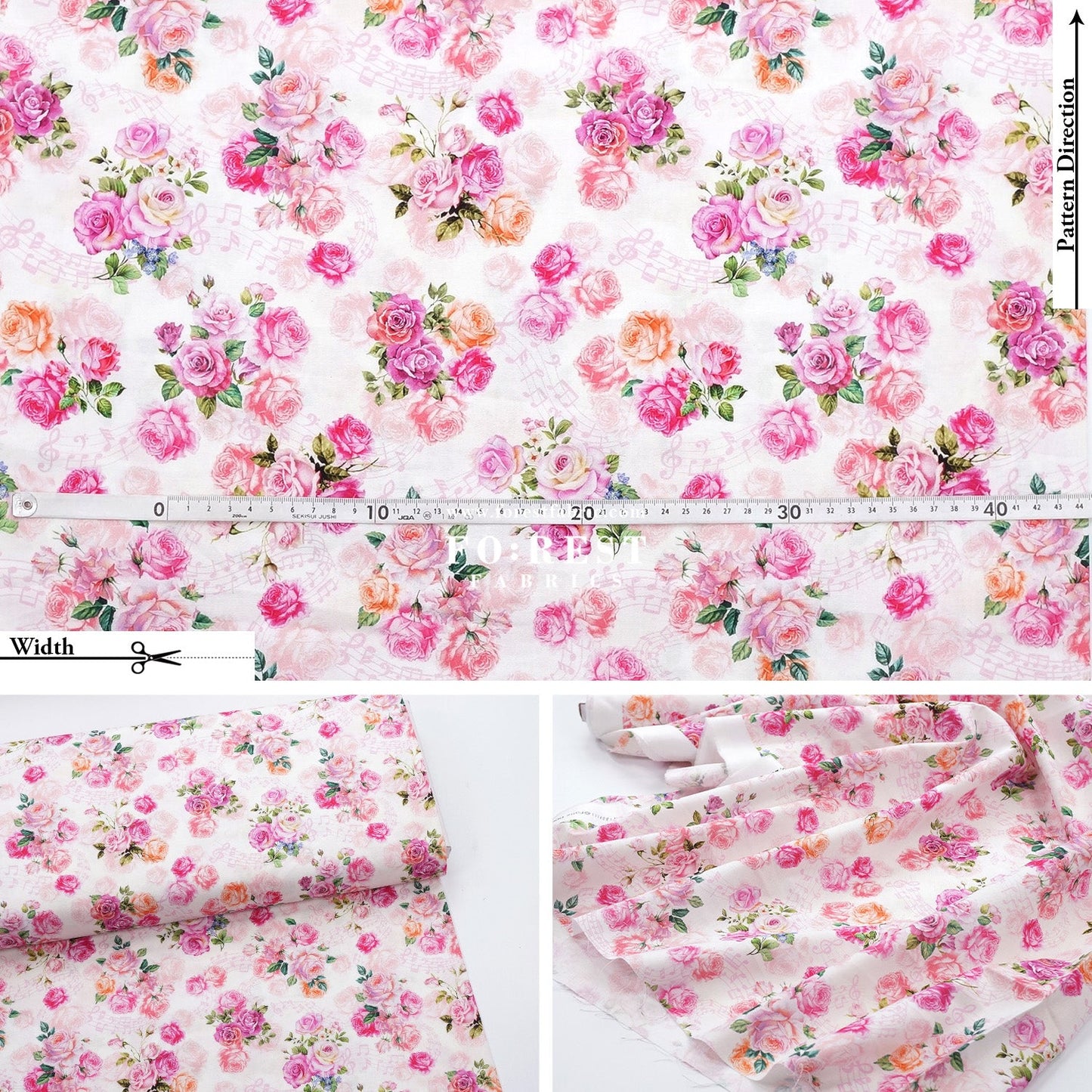 cotton - Petal Flower Fairies Rose fabric - FO:REST Fabric 布恩堂Liberty fabrictana lawnjapanese fabricykk zipper