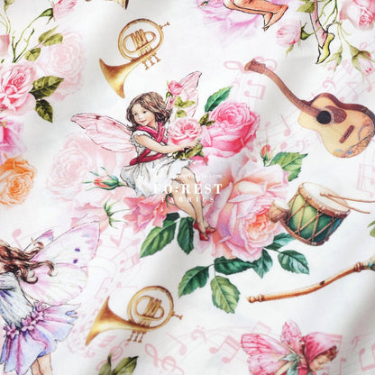 cotton - Petal Flower Fairies Rose fabric - FO:REST Fabric 布恩堂Liberty fabrictana lawnjapanese fabricykk zipper
