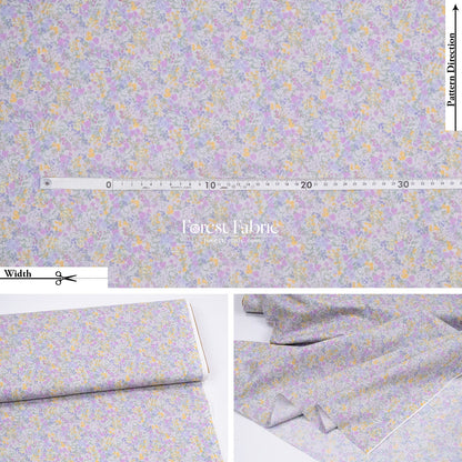 cotton - Petite Flower fabric - FO:REST Fabric 布恩堂Liberty fabrictana lawnjapanese fabricykk zipper