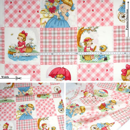 cotton - Picnic Strawberry fabric Pink - FO:REST Fabric 布恩堂Liberty fabrictana lawnjapanese fabricykk zipper