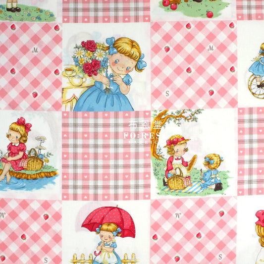 cotton - Picnic Strawberry fabric Pink - FO:REST Fabric 布恩堂Liberty fabrictana lawnjapanese fabricykk zipper