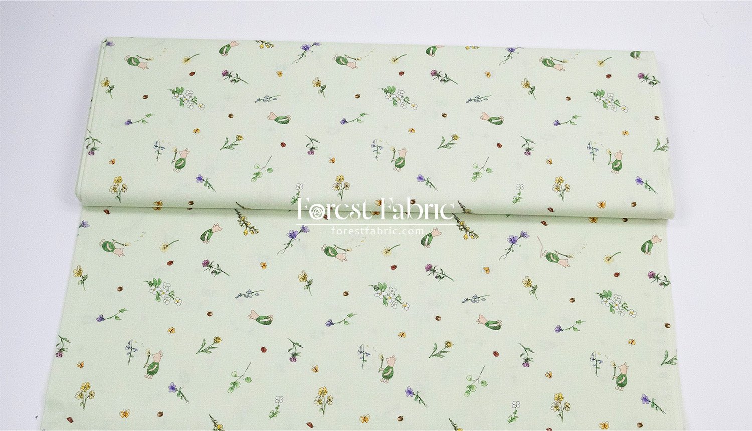 cotton - Piglet fabric - FO:REST Fabric 布恩堂Liberty fabrictana lawnjapanese fabricykk zipper