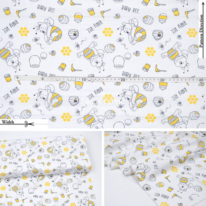 cotton - Pooh fabric 1 - FO:REST Fabric 布恩堂Liberty fabrictana lawnjapanese fabricykk zipper