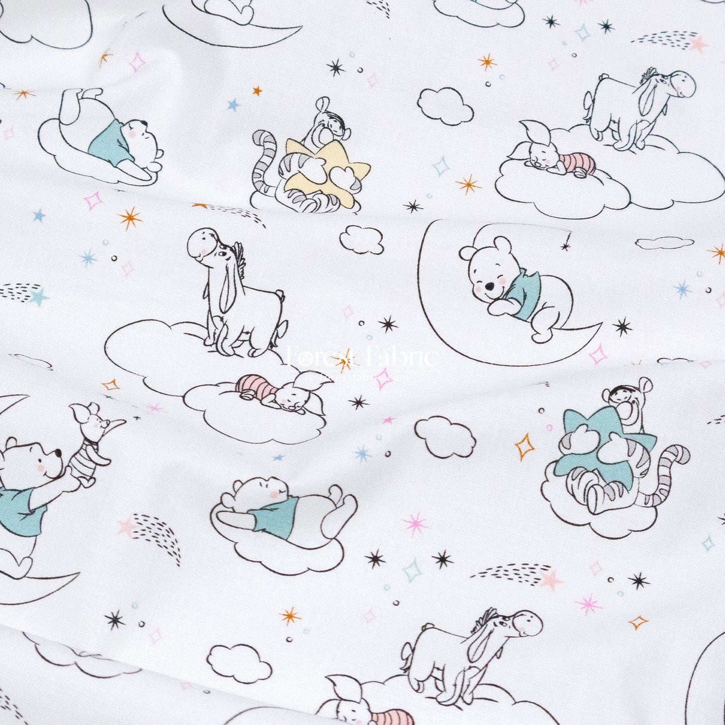 cotton - Pooh fabric 1 - FO:REST Fabric 布恩堂Liberty fabrictana lawnjapanese fabricykk zipper