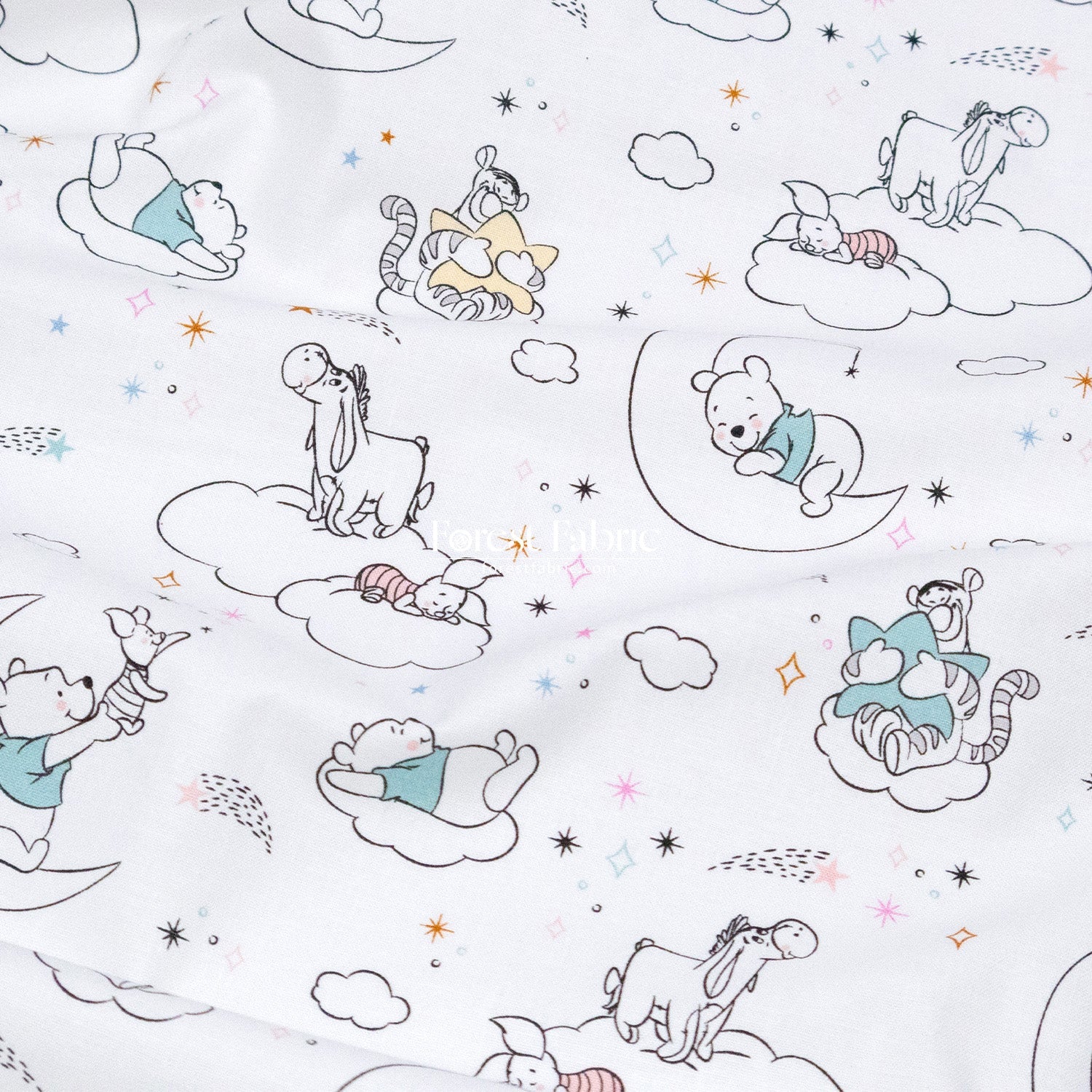 cotton - Pooh fabric 1 - FO:REST Fabric 布恩堂Liberty fabrictana lawnjapanese fabricykk zipper