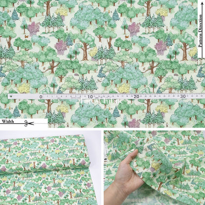 cotton - Pooh fabric - FO:REST Fabric 布恩堂Liberty fabrictana lawnjapanese fabricykk zipper