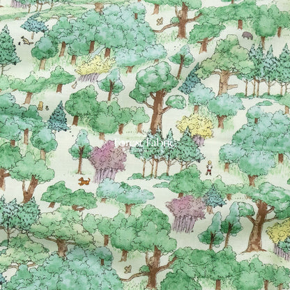 cotton - Pooh fabric - FO:REST Fabric 布恩堂Liberty fabrictana lawnjapanese fabricykk zipper