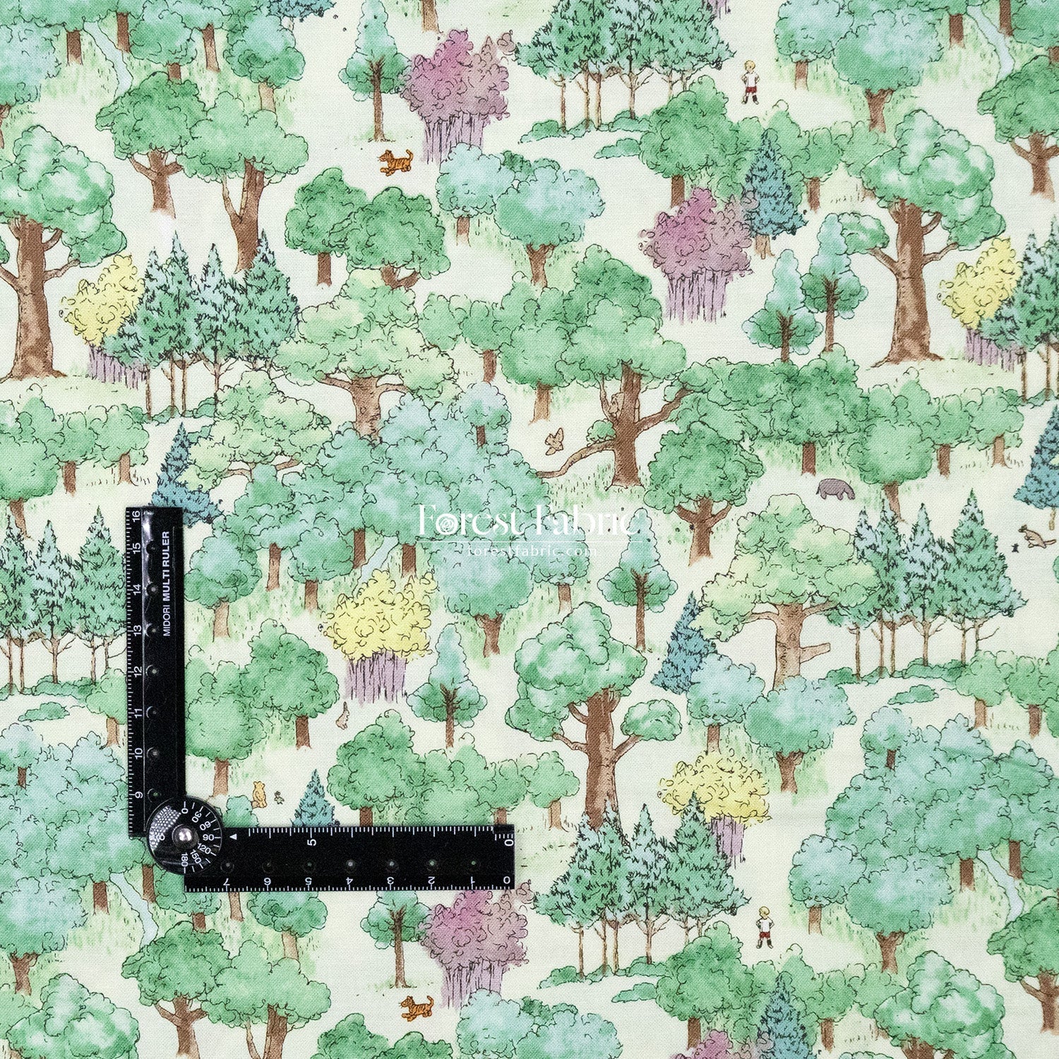 cotton - Pooh fabric - FO:REST Fabric 布恩堂Liberty fabrictana lawnjapanese fabricykk zipper
