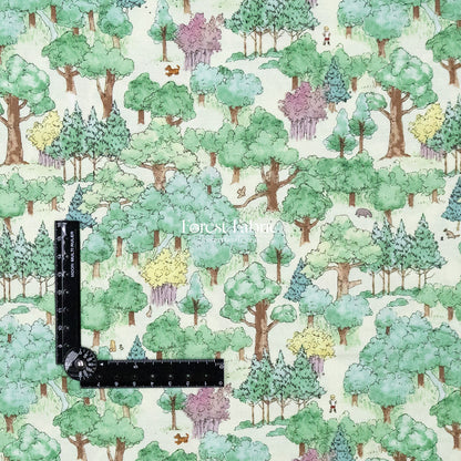 cotton - Pooh fabric - FO:REST Fabric 布恩堂Liberty fabrictana lawnjapanese fabricykk zipper