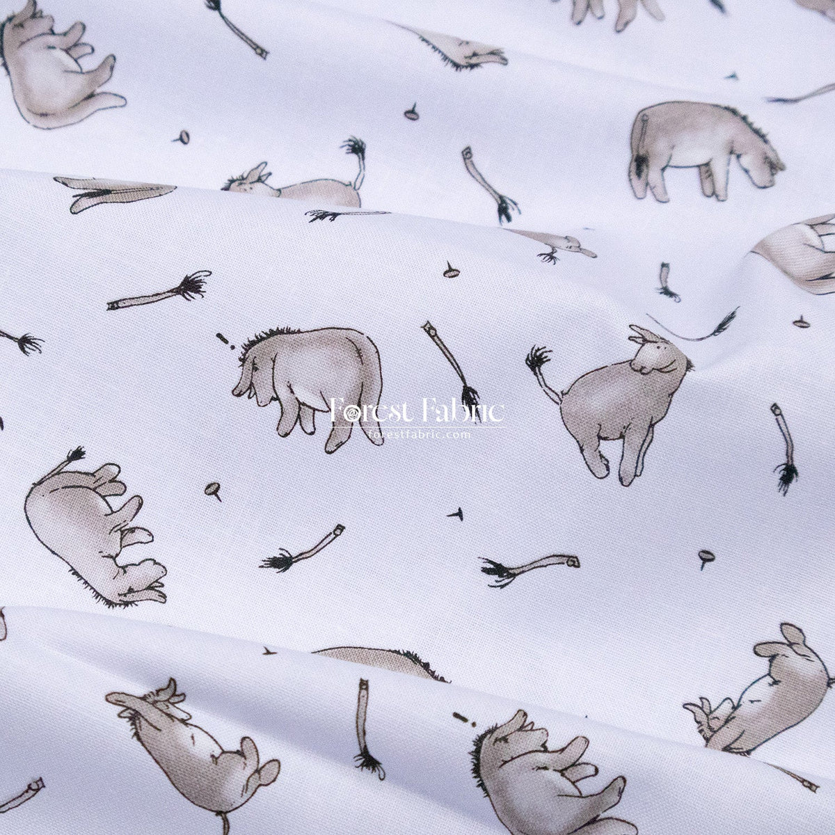 cotton - Pooh fabric - FO:REST Fabric 布恩堂Liberty fabrictana lawnjapanese fabricykk zipper