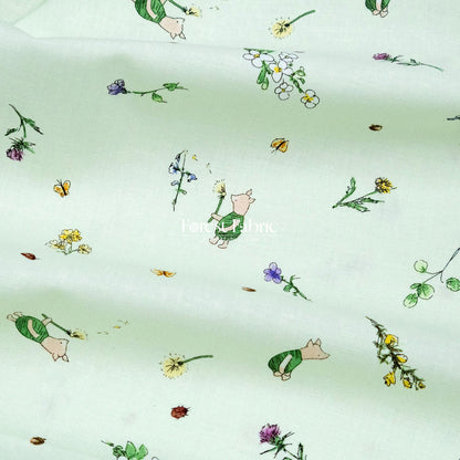 cotton - Pooh fabric - FO:REST Fabric 布恩堂Liberty fabrictana lawnjapanese fabricykk zipper