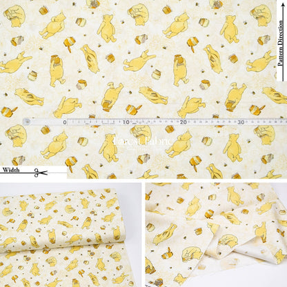 cotton - Pooh fabric - FO:REST Fabric 布恩堂Liberty fabrictana lawnjapanese fabricykk zipper