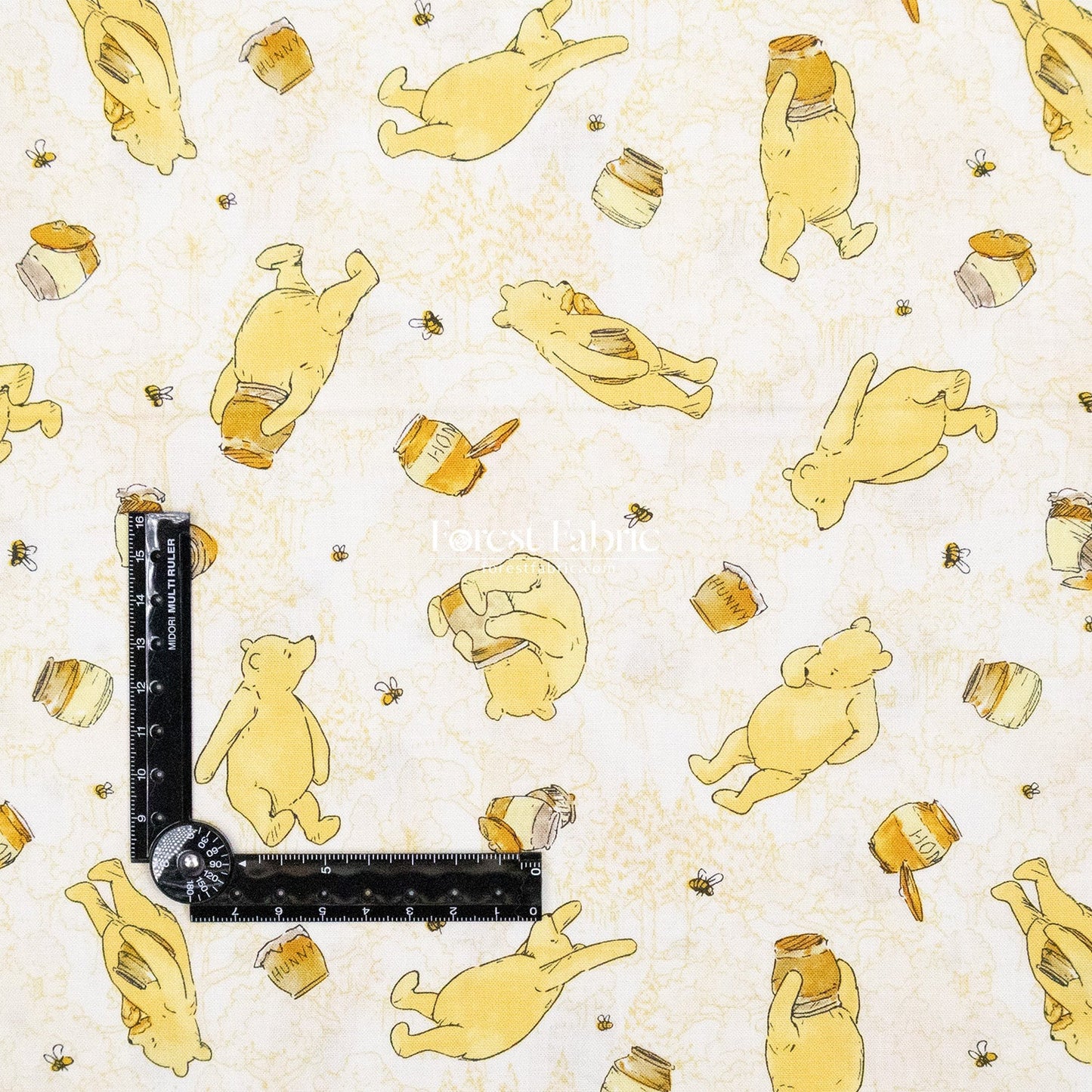 cotton - Pooh fabric - FO:REST Fabric 布恩堂Liberty fabrictana lawnjapanese fabricykk zipper