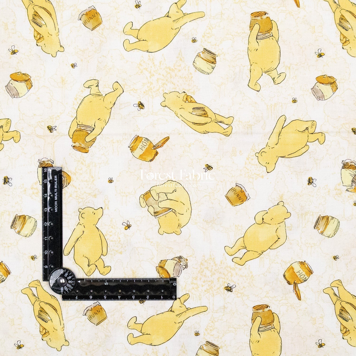 cotton - Pooh fabric - FO:REST Fabric 布恩堂Liberty fabrictana lawnjapanese fabricykk zipper