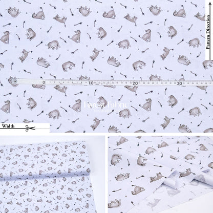 cotton - Pooh fabric - FO:REST Fabric 布恩堂Liberty fabrictana lawnjapanese fabricykk zipper