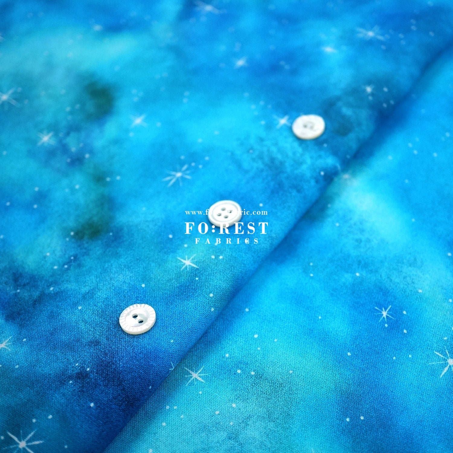 cotton - Prairie Star Sky fabric - FO:REST Fabric 布恩堂Liberty fabrictana lawnjapanese fabricykk zipper