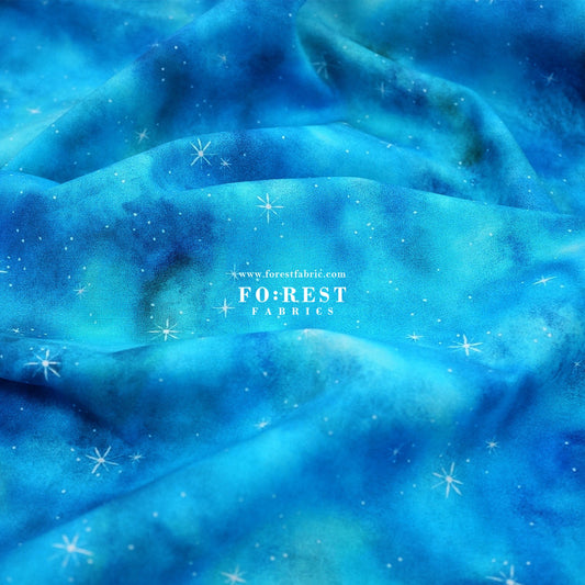 cotton - Prairie Star Sky fabric - FO:REST Fabric 布恩堂Liberty fabrictana lawnjapanese fabricykk zipper