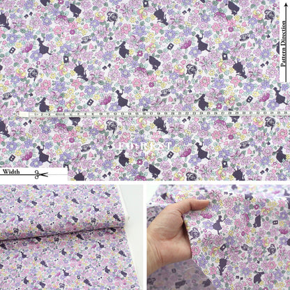 cotton - Princess Flower fabric - FO:REST Fabric 布恩堂Liberty fabrictana lawnjapanese fabricykk zipper