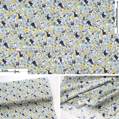 cotton - Princess Flower fabric - FO:REST Fabric 布恩堂Liberty fabrictana lawnjapanese fabricykk zipper